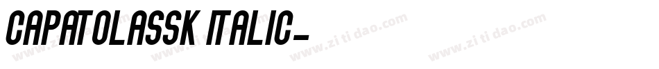 CapatolaSSK Italic字体转换